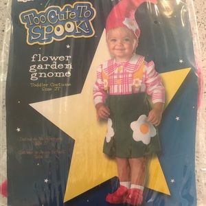 Flower Garden Gnome Costume - Girls 2T